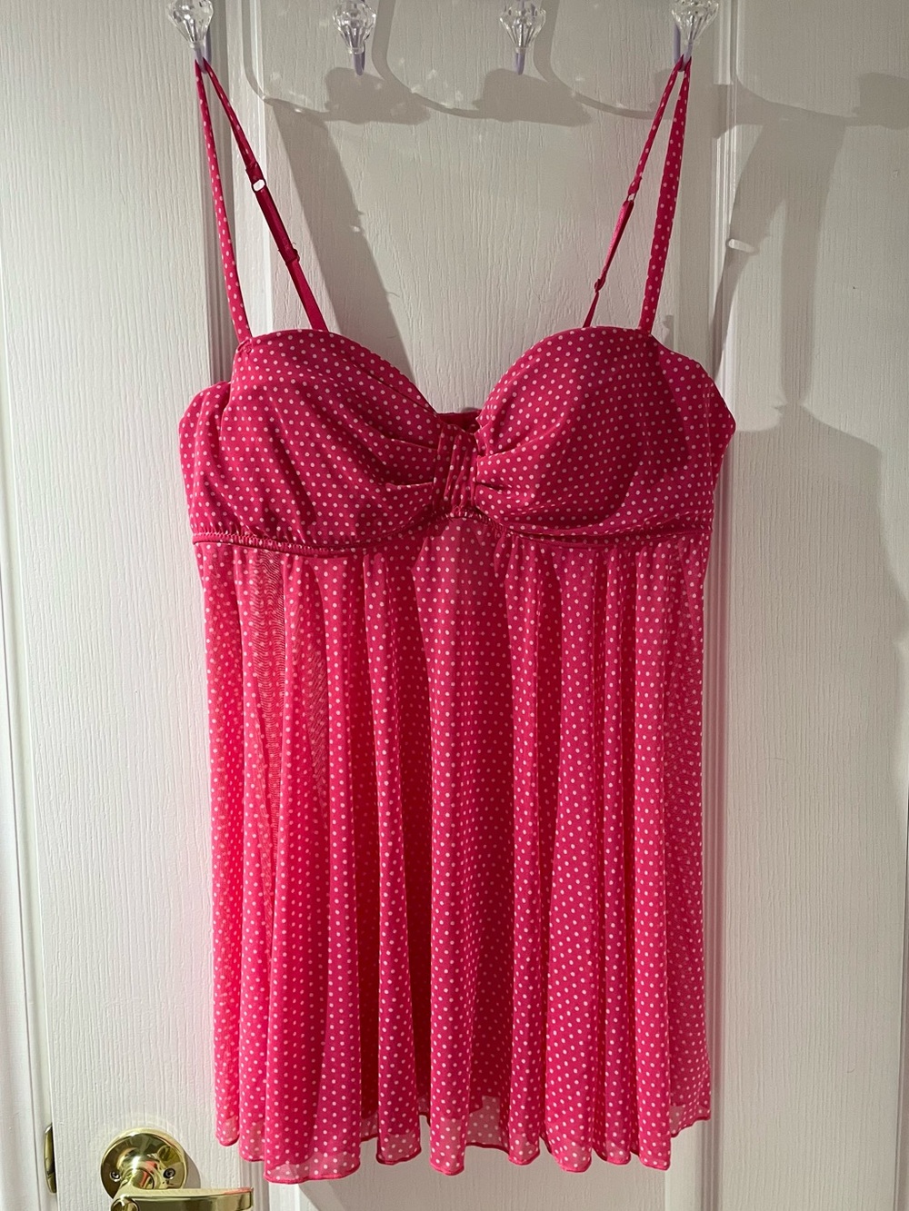 Red polkadot babydoll